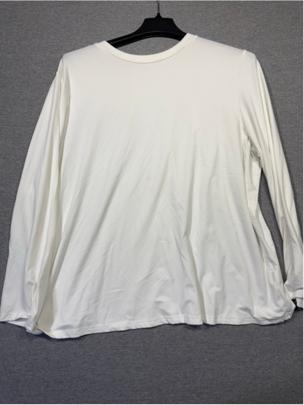Women's Unbranded Long Sleeve Tee 3X White